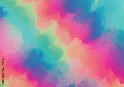 A vibrant, smooth blend of colors creates an ethereal, abstract background texture for contemporary digital art and graphic presentation, aesthetic, spectrum, minimal
