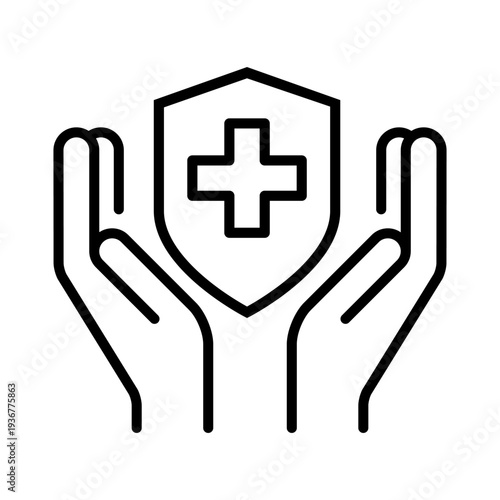 Medical icon vector. Healthcare Illustration sign. Medicine symbol or logo.
