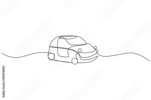 Car icon single line automobile icon for automotive industry graphics

