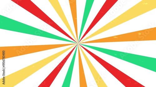 Colorful sunburst with rotating animation. Perfect for your footage, background, transition, dan lain sebagainya