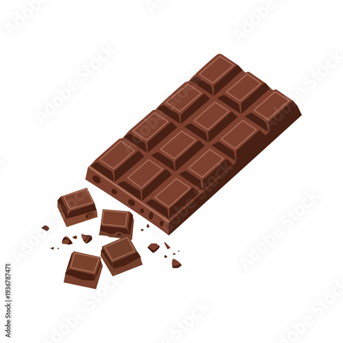 Chocolate Bar Food Icon Line Drawing Vector