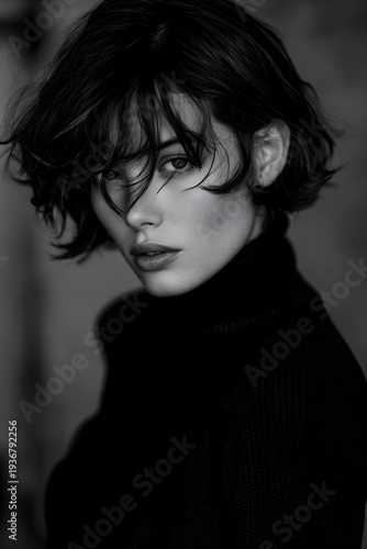 Ebony Turtleneck Shadow