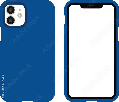 A blue phone case with a modern design for mobile protection