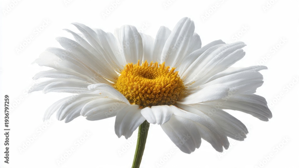 Fototapeta premium White Daisy Flower Isolated on White Background