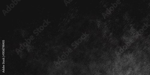 Abstract black gray wall textured background. Empty gray rusty stone or metal surface texture. Dark smoke texture. Black and white grunge wall. Light fog backgrounds. Cloud sky night. Slate surface.