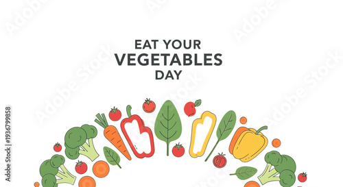 Assorted Colorful Vegetables and Fruits Illustration.