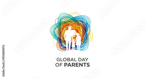 Global Day of Parents Illustration Design.