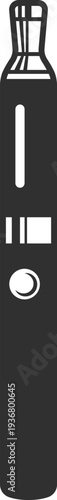 Vape stick black icon. Electronic smoke symbol