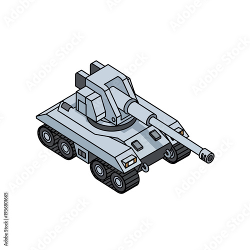 Tank Military Vehicle Illustration Artwork Design.