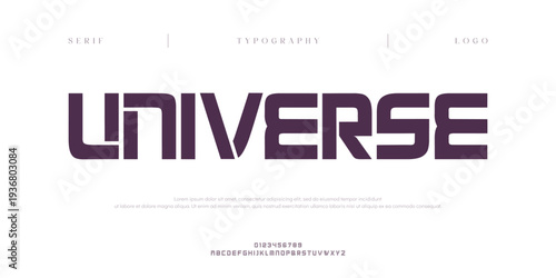 Universe., Creative digital abstract sport modern alphabet fonts. Typography bold typeface design for sport, technology, fashion, digital, future creative logo font. vector illustration
