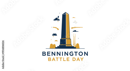 Bennington Battle Day Logo Design Elements.