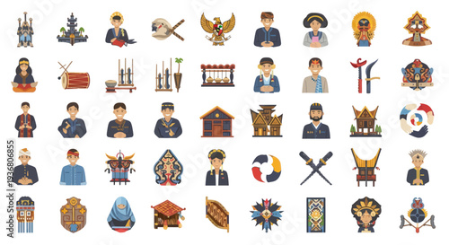 Medieval Knights and Heraldic Symbols.