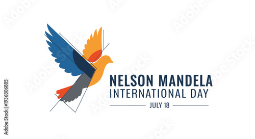 Nelson Mandela International Day Logo Design.