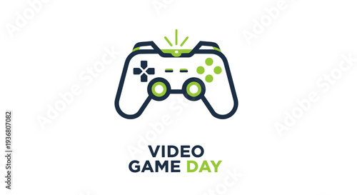 Video Game Controller Illustration Design Element.