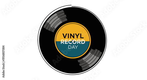 Vinyl Record Day Disc Iconic Music Symbol.