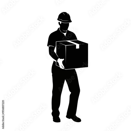 silhouette of a man holding a laptop