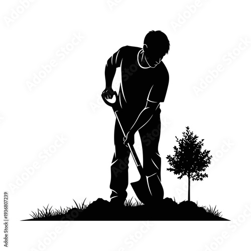 silhouette of a golf player