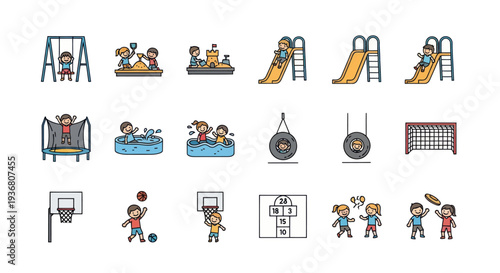 Playground Equipment for Kids Recreation.