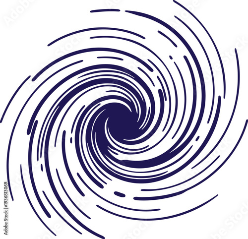 Purple Spiral Vortex Illustration