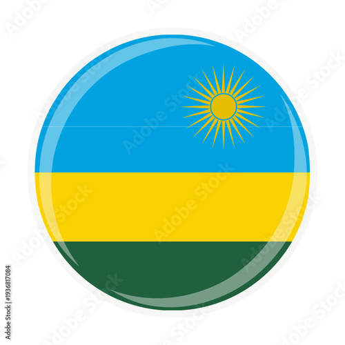 Free Download Rwanda national round circle flag emblem official icon - GFXLoad