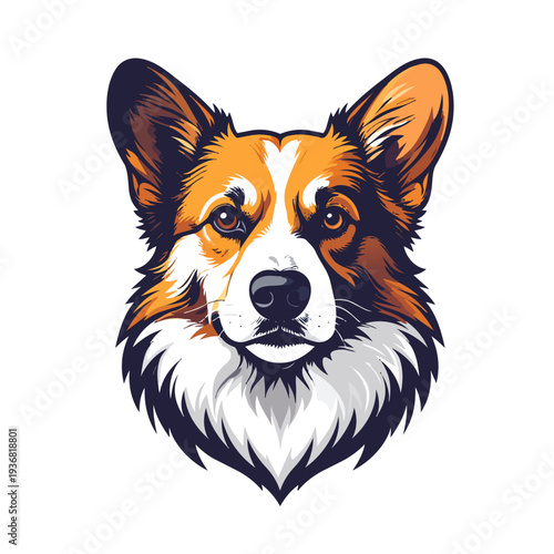 dog with red heart white background