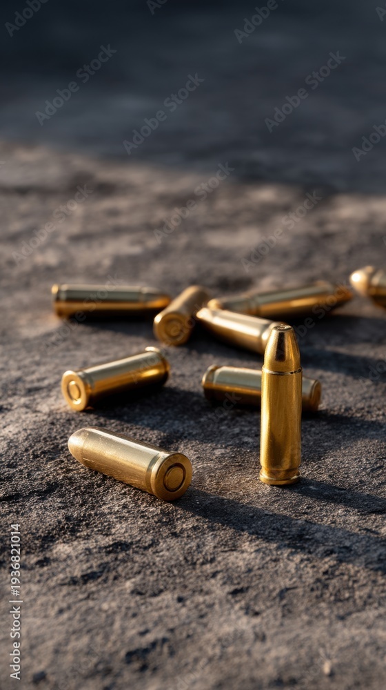 custom made wallpaper toronto digitalScattered Bullet Casings on Ground in Editorial Vertical Shot for Stock Photography