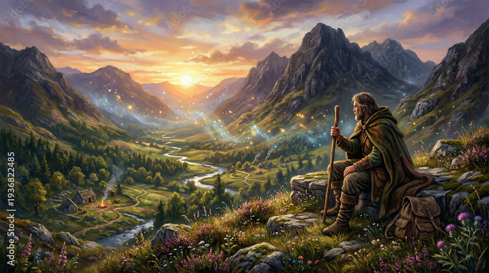 Fototapeta premium Fantasy Celtic Ambience