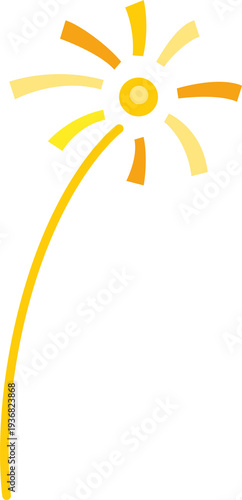 Colorful vector art illustration of a paintbrush with color pencils and a rainbow design concept for a happy party celebration