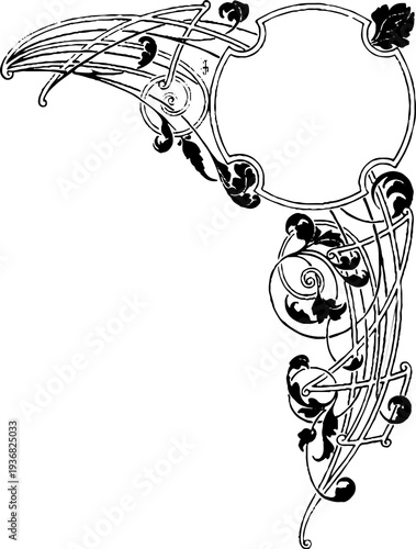 Vintage corner ornament