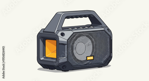 Portable Power Bank Device with Handle.