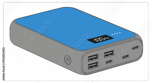 Portable Power Bank with USB Ports.
