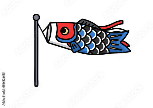 koinobori japanese carp streamer windsock for children's day