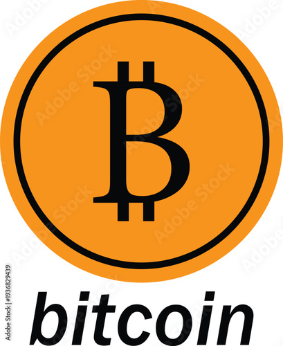 Crypto Currency Bitcoin Vector Template