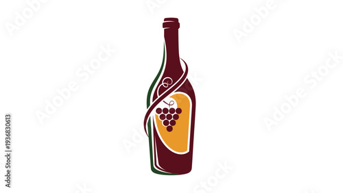 wine bottle and glass