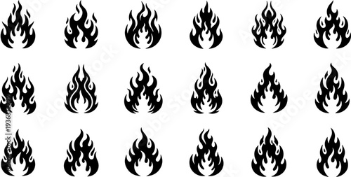 Esoteric Occult Sacred Symbols Black Silhouette Vector Collection