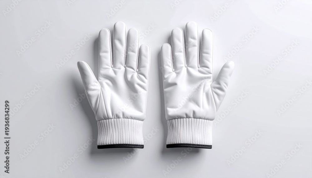 Obraz premium Protective Kitchen Gloves Minimal Cooking Safety Concept