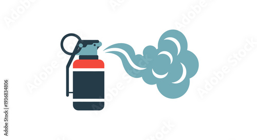 Explosive Grenade with Smoke Cloud Icon