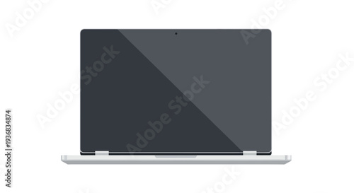 Modern Laptop Computer Screen Isolated
