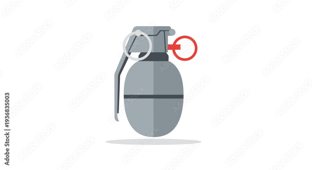 Obraz premium Hand Grenade Weapon Illustration