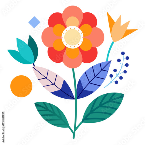 vector illustration of a flower