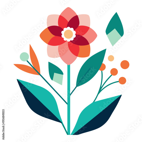 vector illustration of a flower
