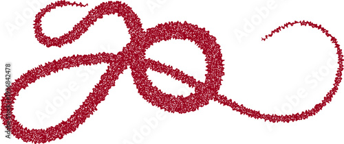 Curly decorative doodle, fancy ornament border