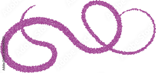 Curly decorative doodle, fancy ornament border
