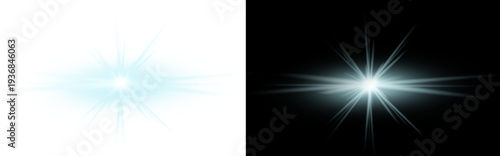 Lens Flare light over Black Background. Easy to add overlay or screen filter over Photos