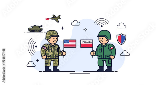 Military and Diplomatic Negotiation Between Soldiers and Policemen