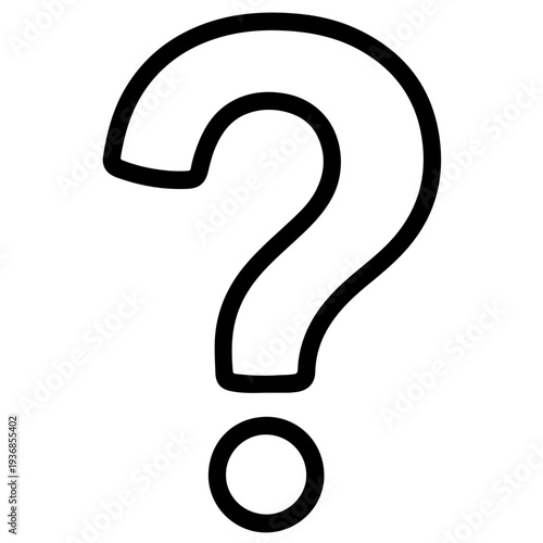 Large question mark symbol for queries and inquiries