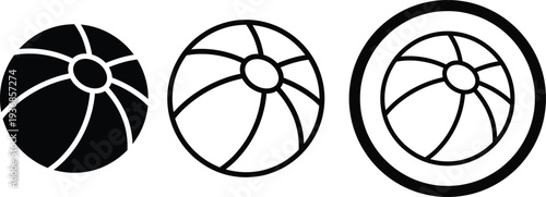 Three japanese mon symbols in black and white