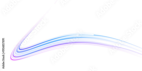 Bright purple neon waves sweep across a virtual road. Luminous motion lines represent digital speed and traffic. Perfect visual for tech design.