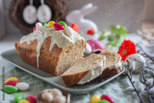 sweet home made easter cake