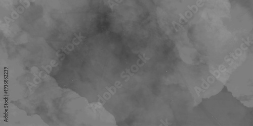 Abstract Texture Background Wallpaper. Concrete wall white color for background. Abstraction, hand drawn clouds, grey colors. Seamless floral pattern, grey sky with dark black and white clouds .